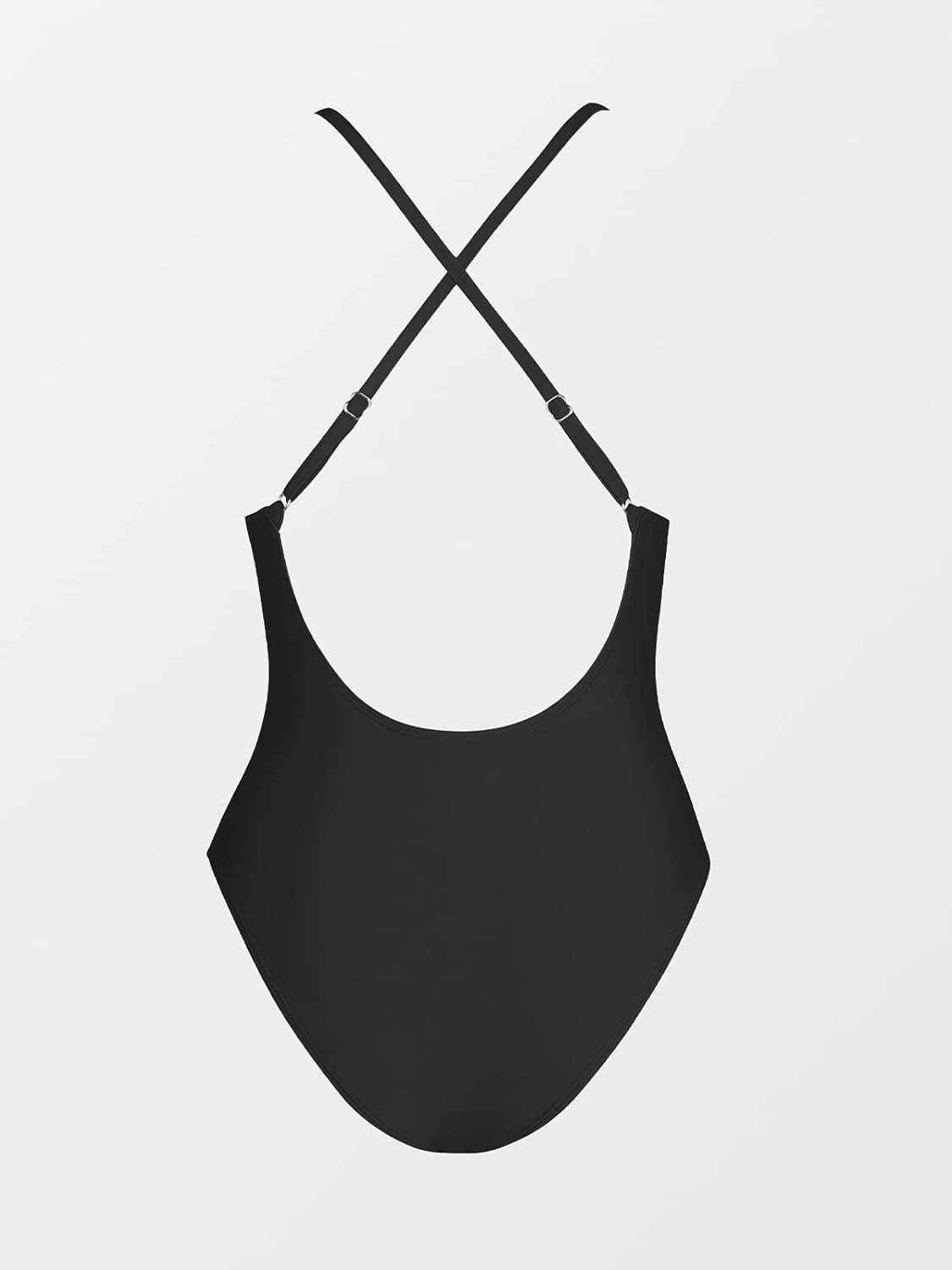 Size M CUPSHE Women Swimsuit One Piece Bathing Suit Deep V Neck Crisscross Back Adjustable Strap
